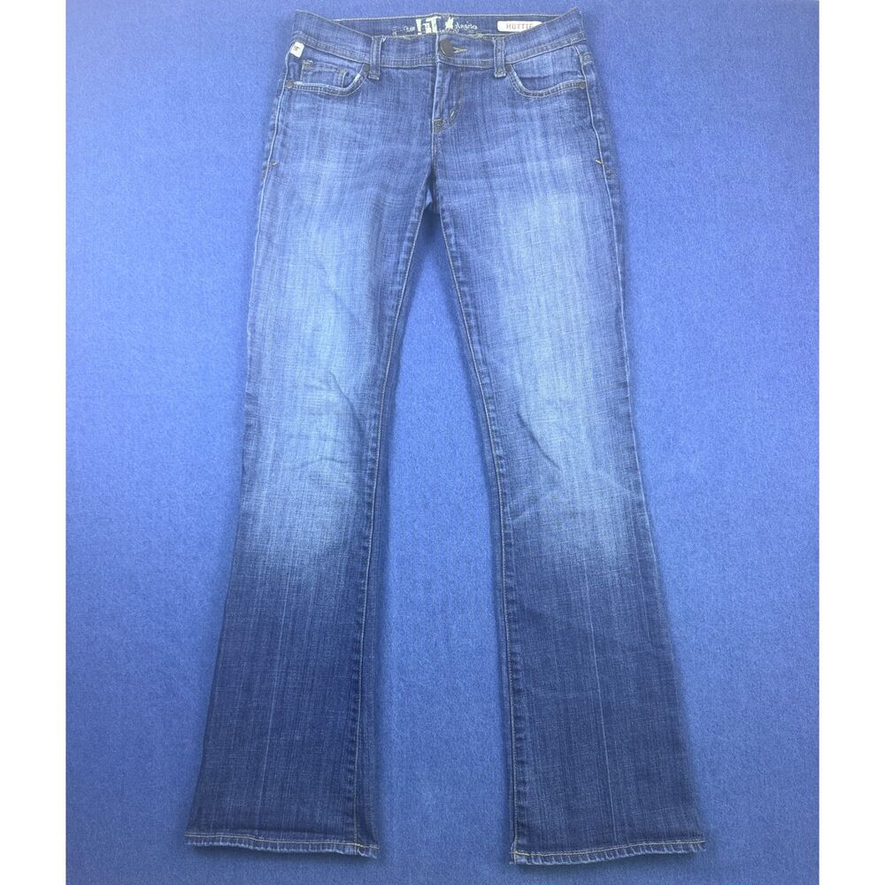 Los Angeles IT Jeans Hottie Women’s 26R Bootcut Low Rise Y2K Blue Denim